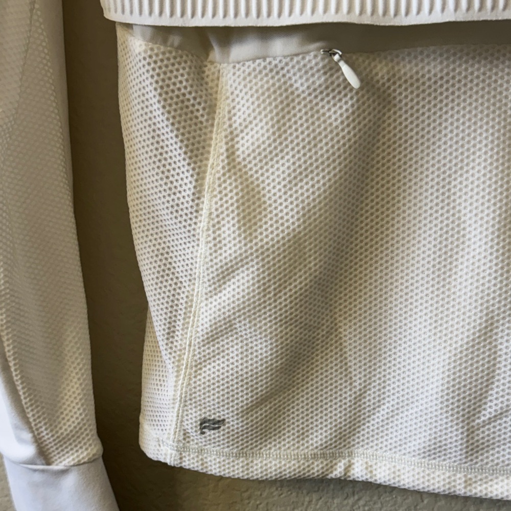 Fabletics White Quarter-Zip Pullover - Picture 3 of 3